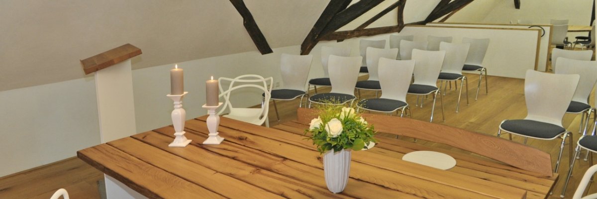 Bild vom Hochzeitssaal im Bürgerhaus für standesamtliche Hochzeiten