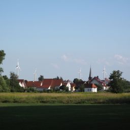 Blick auf das Neubaugebiet