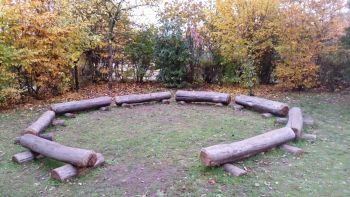 Klassenzimmer im Freien